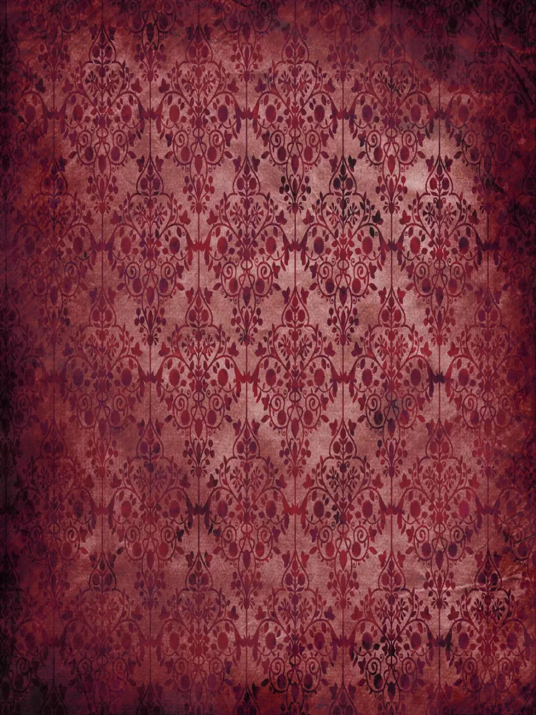 Shabby Red 8X10 Fleece ( 96 X 120 Inch ) Backdrop