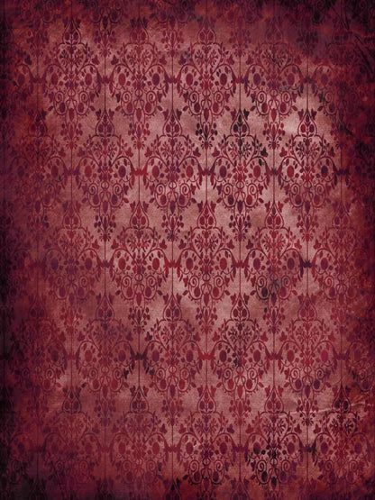 Shabby Red 8X10 Fleece ( 96 X 120 Inch ) Backdrop