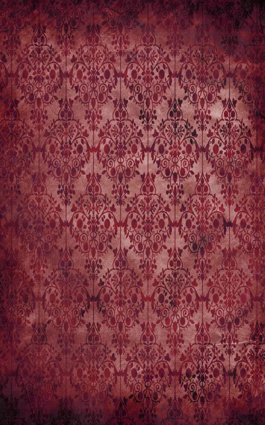 Shabby Red 9X14 Ultracloth ( 108 X 168 Inch ) Backdrop