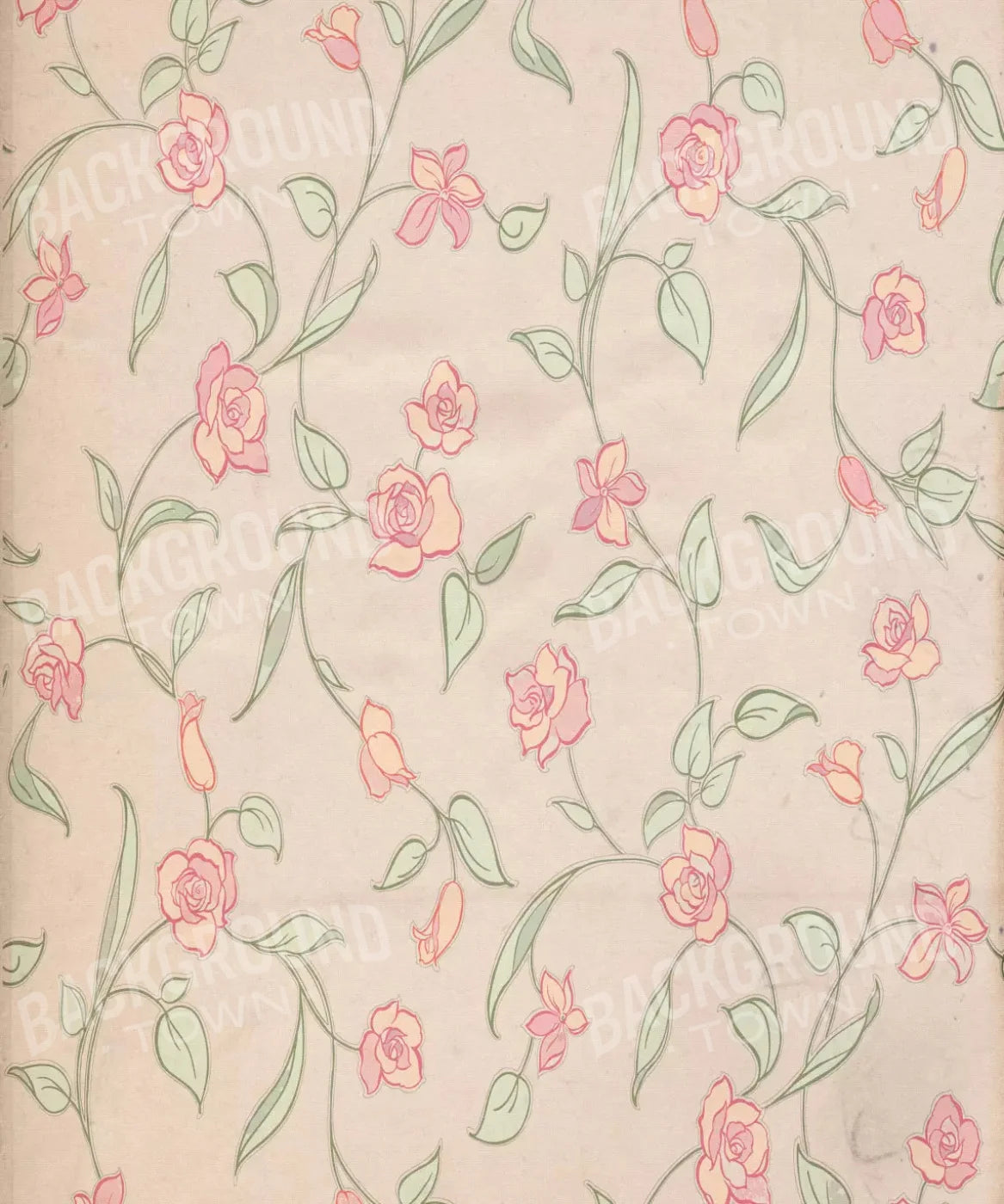 Pink Floral Backdrop for Photography