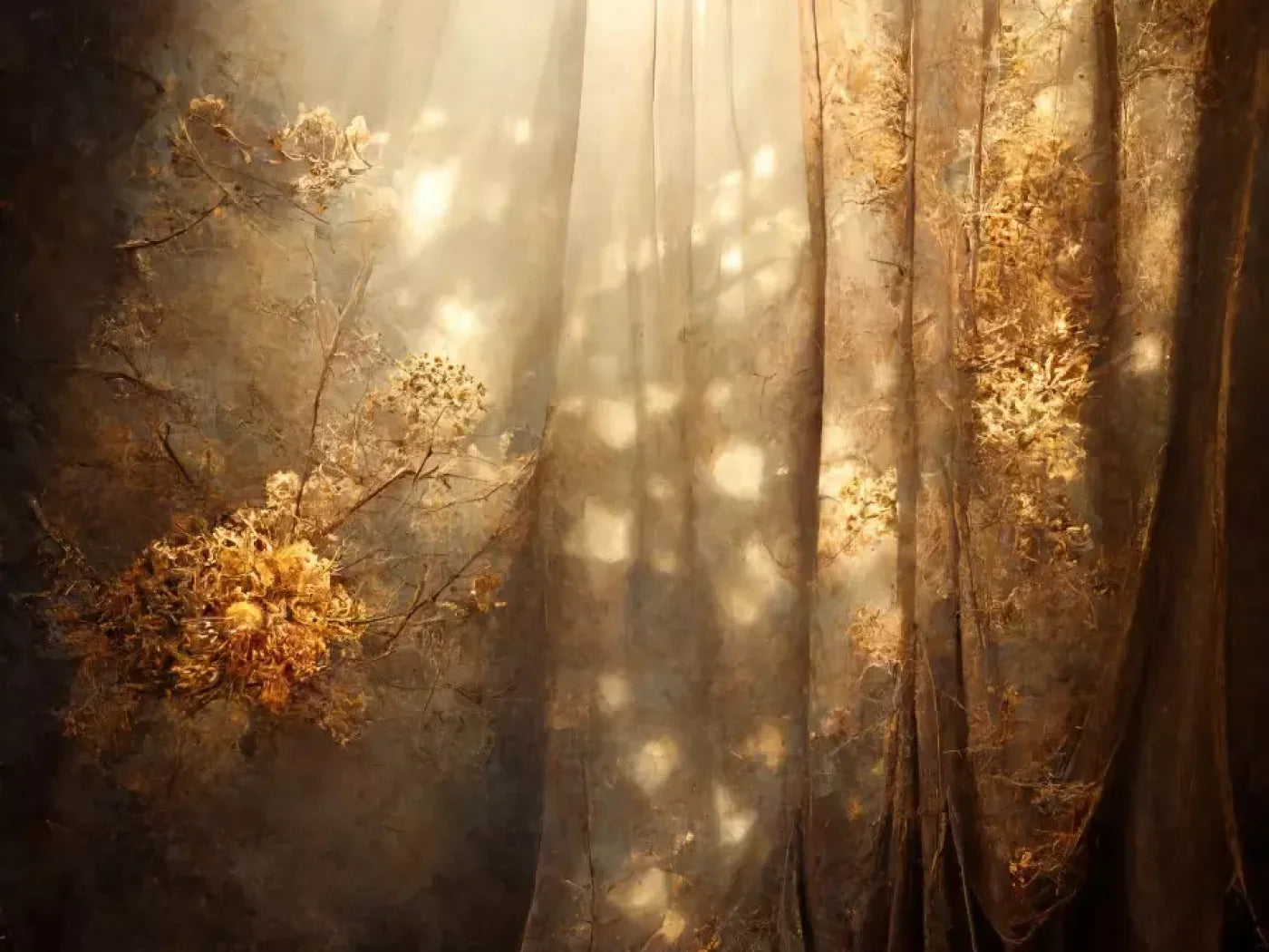 Shimmering Autumn 6’8X5’ Fleece (80 X 60 Inch) Backdrop