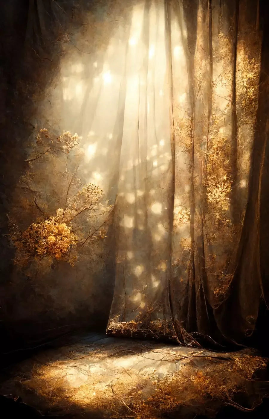 Shimmering Autumn 9’X14’ Ultracloth (108 X 168 Inch) Backdrop