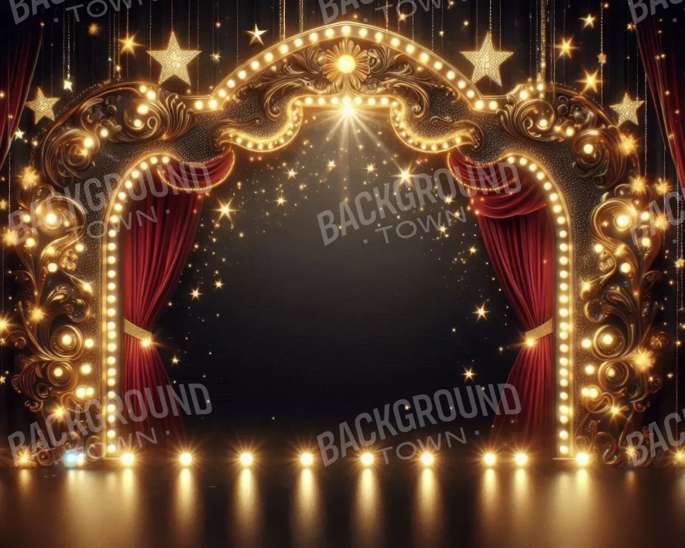 Show Time 10’X8’ Fleece (120 X 96 Inch) Backdrop