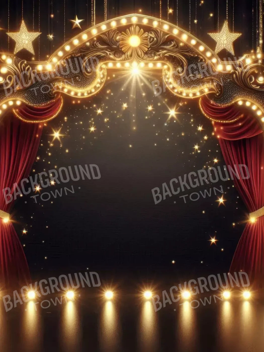 Show Time 6’X8’ Fleece (72 X 96 Inch) Backdrop
