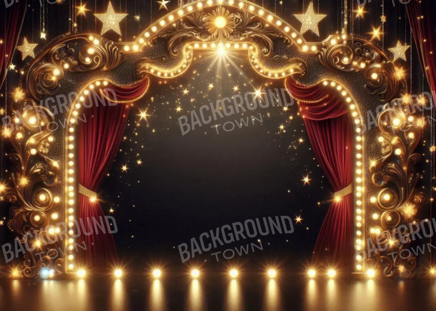 Show Time 7’X5’ Ultracloth (84 X 60 Inch) Backdrop
