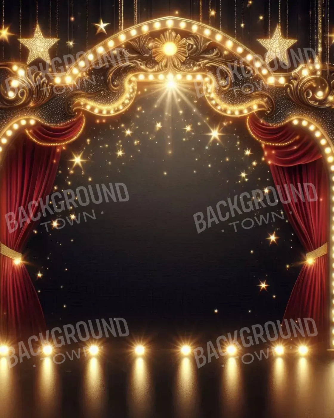 Show Time 8’X10’ Fleece (96 X 120 Inch) Backdrop