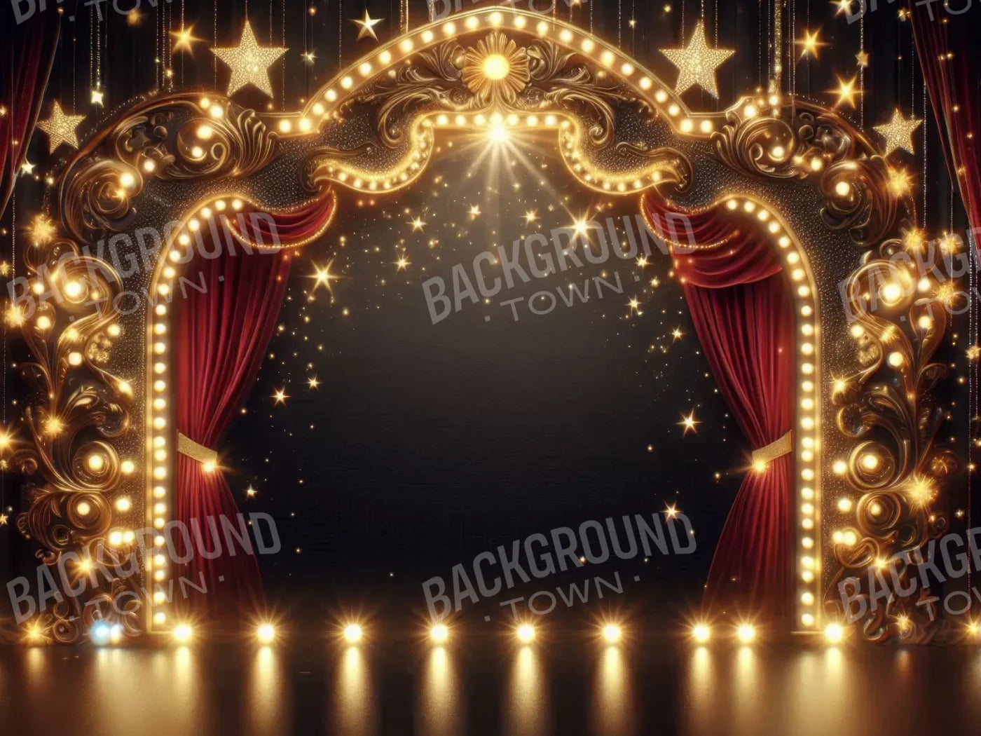 Show Time 8’X6’ Fleece (96 X 72 Inch) Backdrop