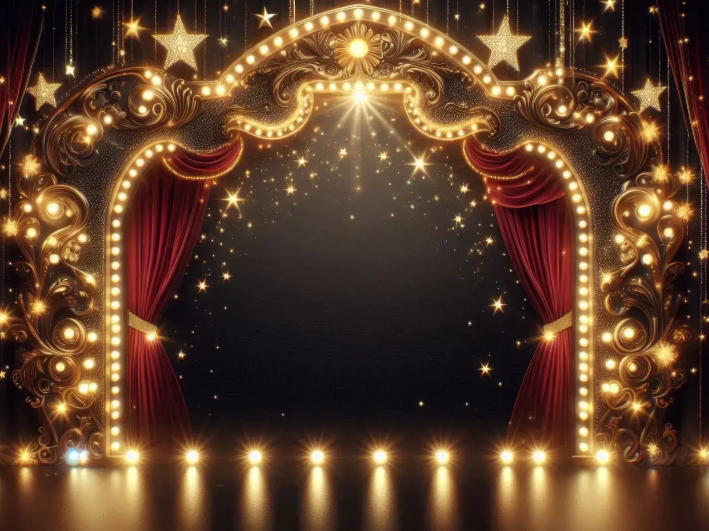 Show Time 8’X6’ Fleece (96 X 72 Inch) Backdrop