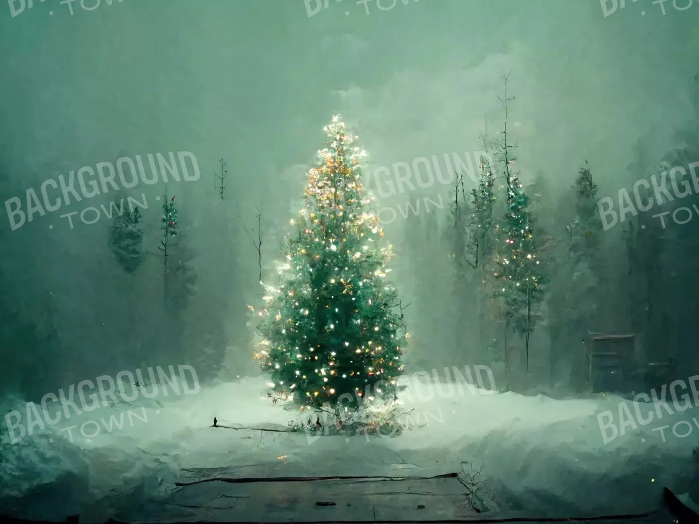 Silent Night 10X8 Fleece ( 120 X 96 Inch ) Backdrop