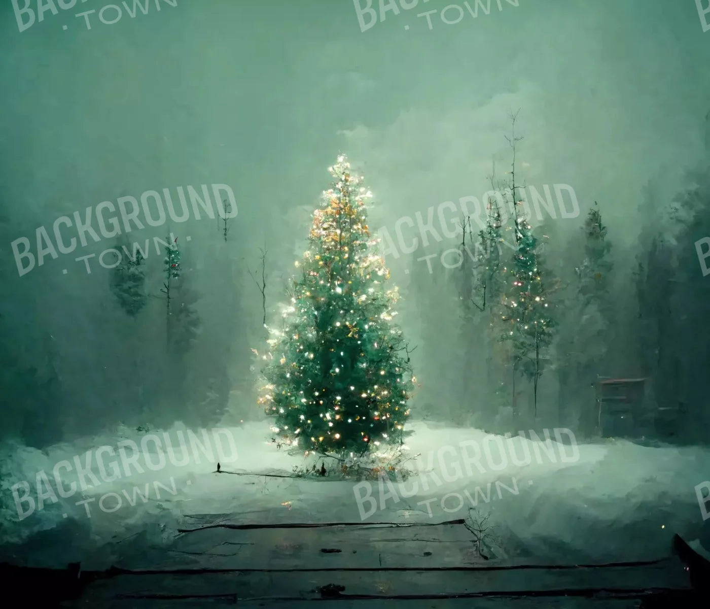 Silent Night 12X10 Ultracloth ( 144 X 120 Inch ) Backdrop