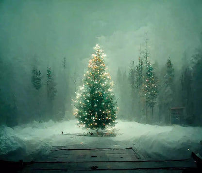 Silent Night 12X10 Ultracloth ( 144 X 120 Inch ) Backdrop