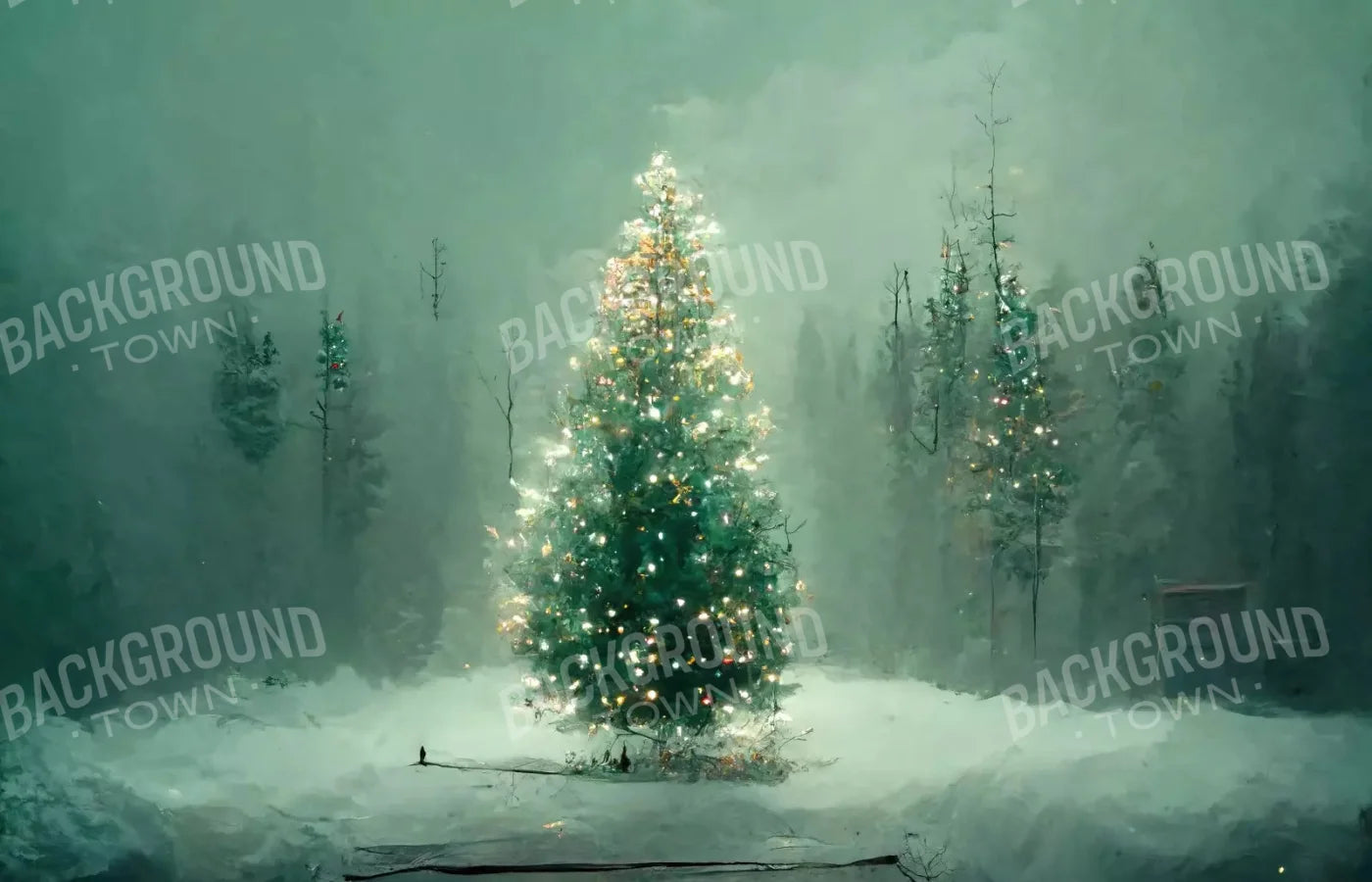 Silent Night 12X8 Ultracloth ( 144 X 96 Inch ) Backdrop