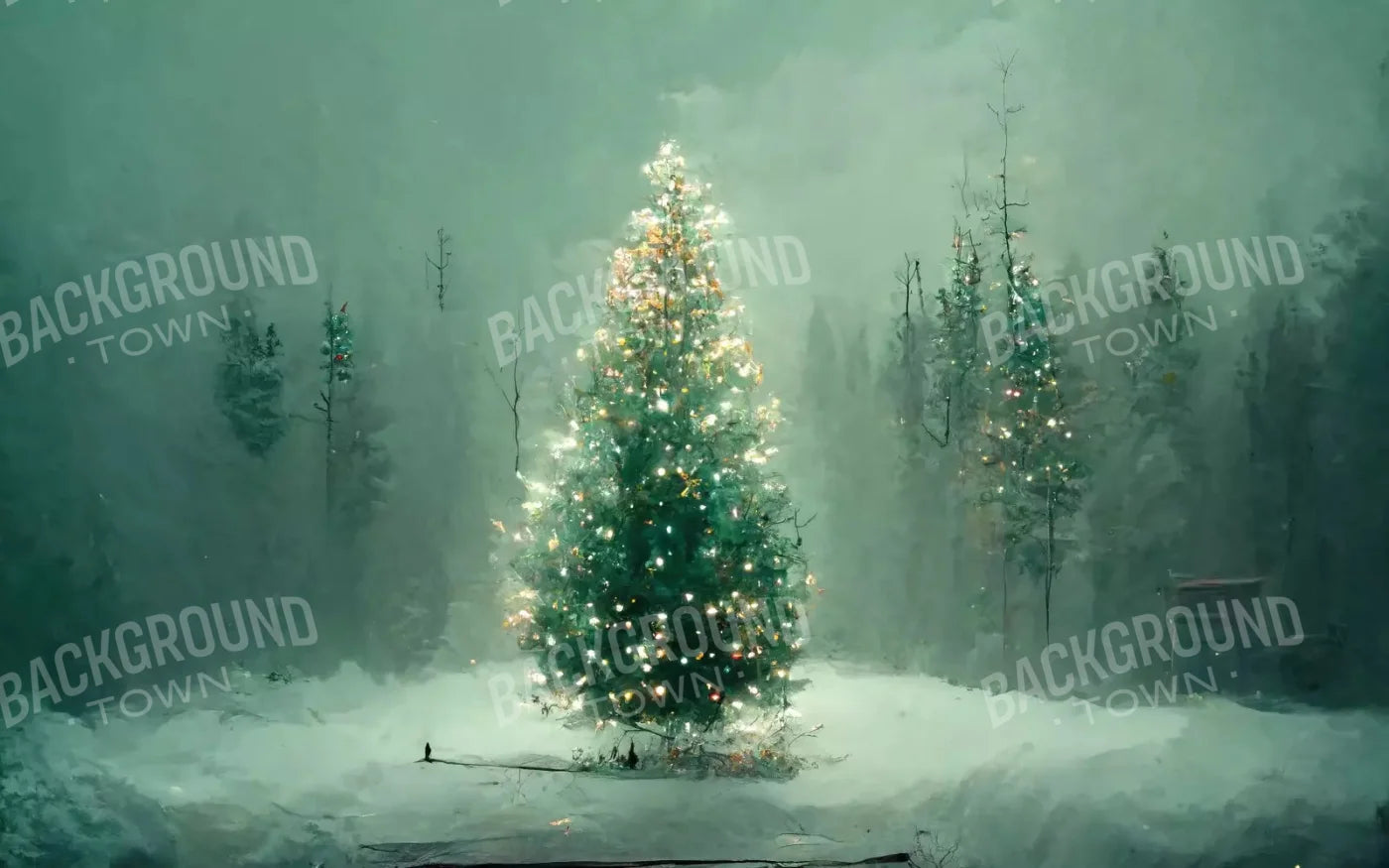 Silent Night 14X9 Ultracloth ( 168 X 108 Inch ) Backdrop