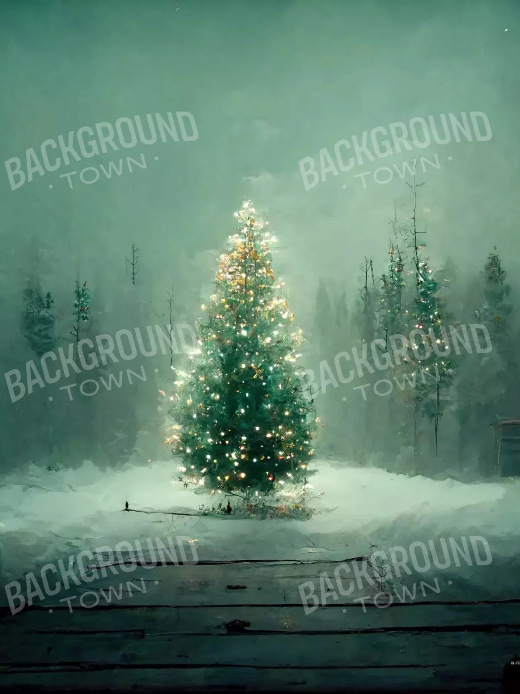 Silent Night 5X68 Fleece ( 60 X 80 Inch ) Backdrop