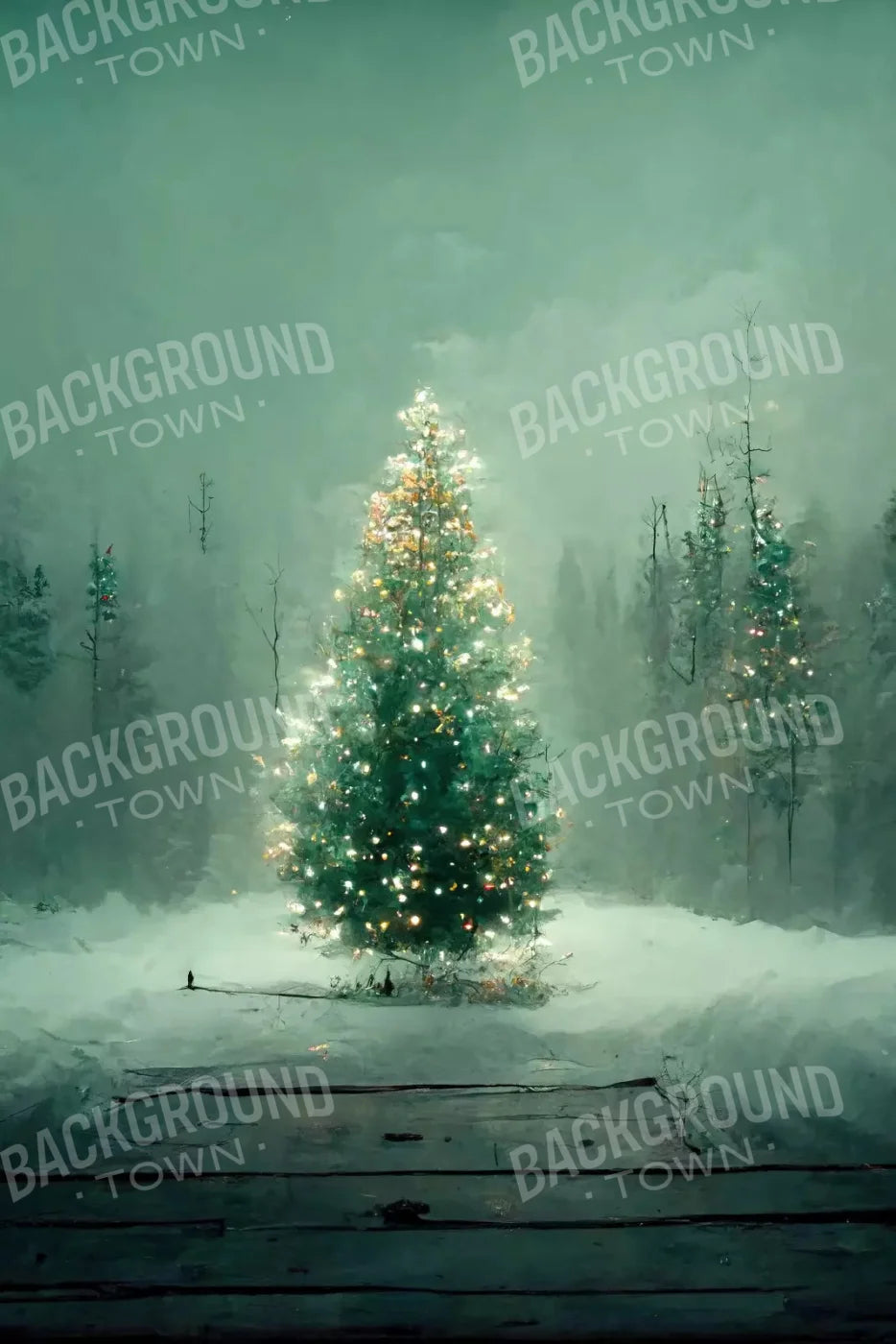 Silent Night 5X8 Ultracloth ( 60 X 96 Inch ) Backdrop