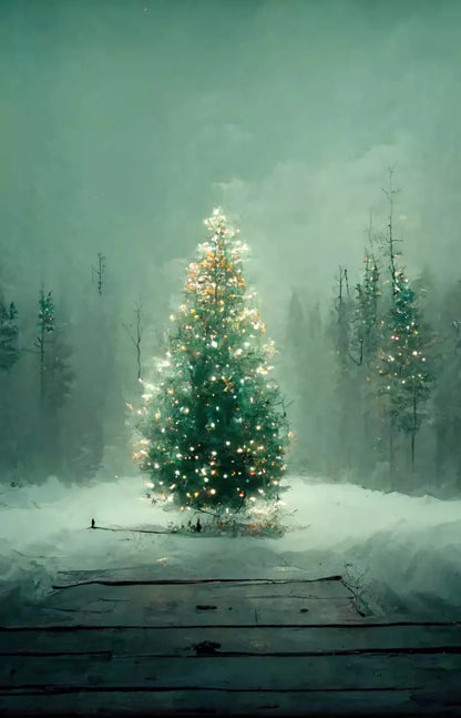 Silent Night 8X12 Ultracloth ( 96 X 144 Inch ) Backdrop