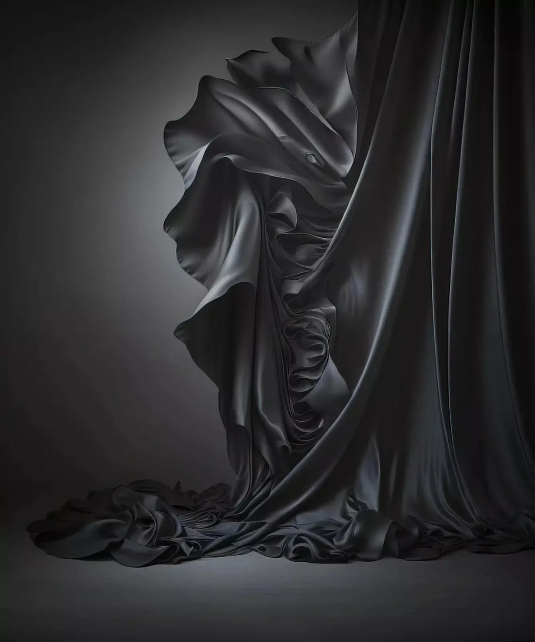 Black Boudoir Backdrop for Photography