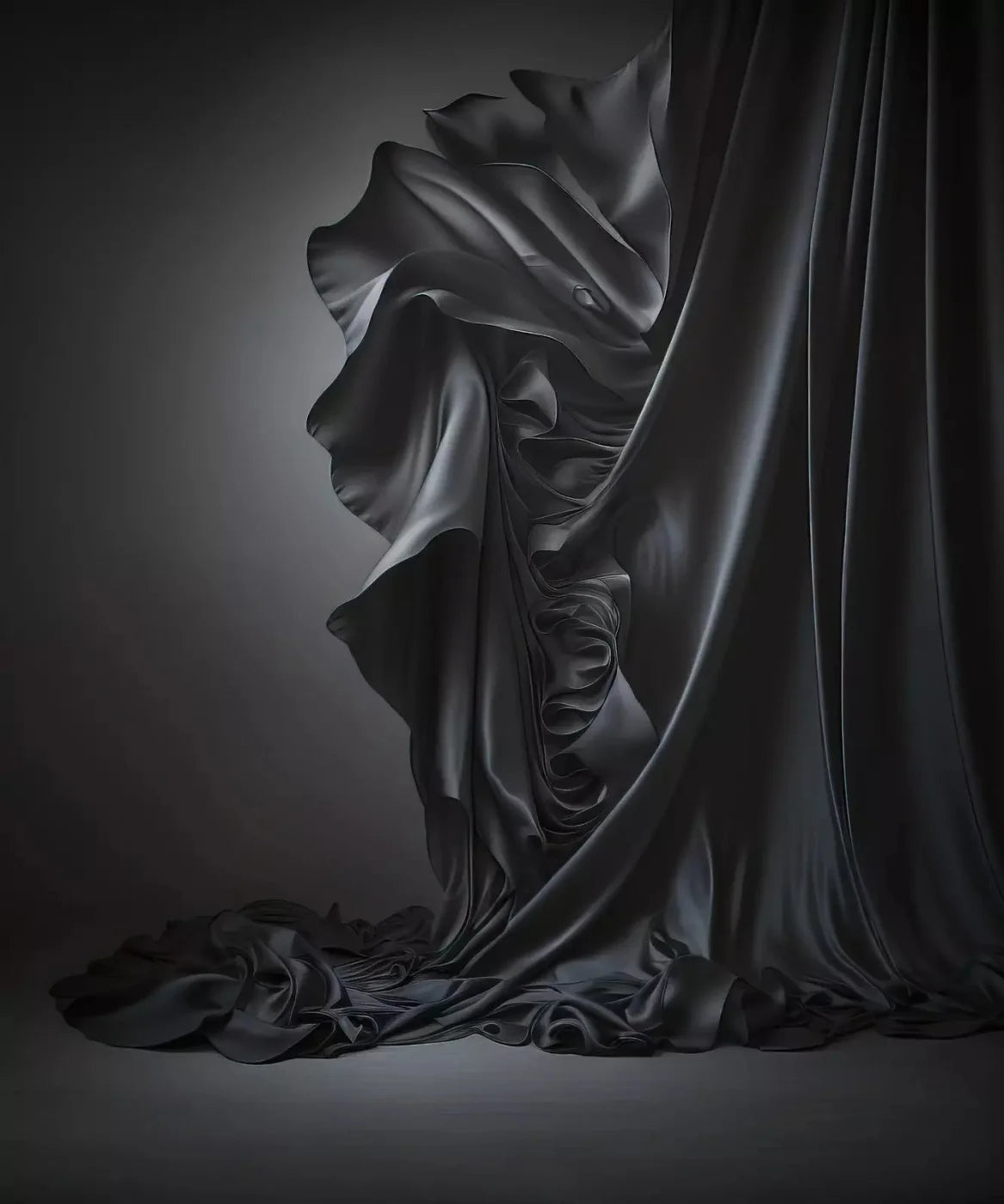 Black Boudoir Backdrop for Photography