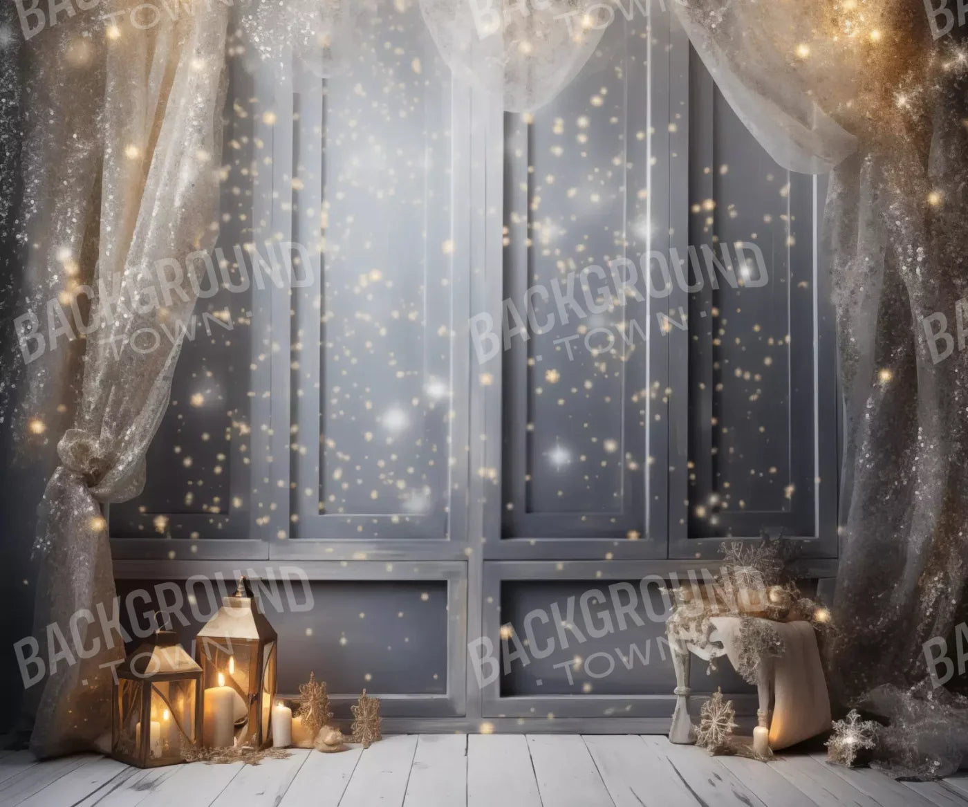 Silver And Gold Studio 1 12X10 Ultracloth ( 144 X 120 Inch ) Backdrop
