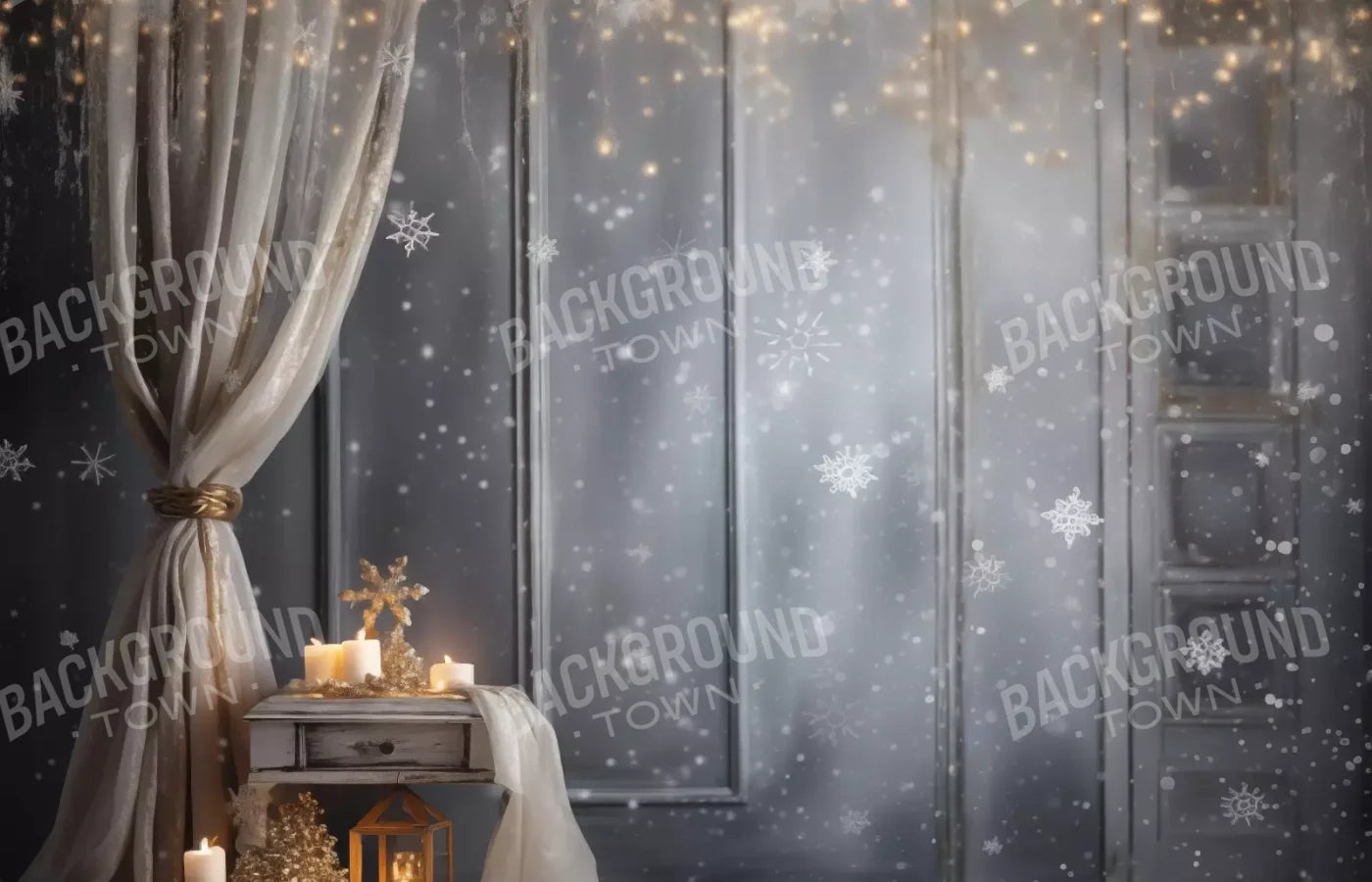 Silver And Gold Studio 4 14X9 Ultracloth ( 168 X 108 Inch ) Backdrop