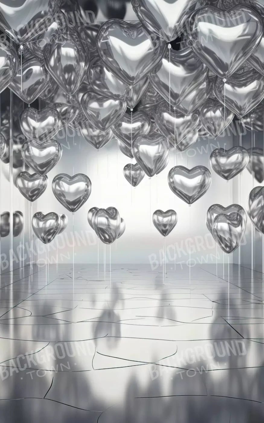 Silver Heart Elegance Ii 10’X16’ Ultracloth (120 X 192 Inch) Backdrop