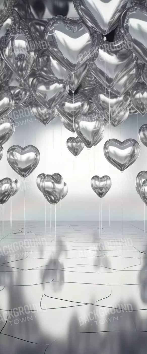 Silver Heart Elegance Ii 5’X12’ Ultracloth For Westcott X-Drop (60 X 144 Inch) Backdrop