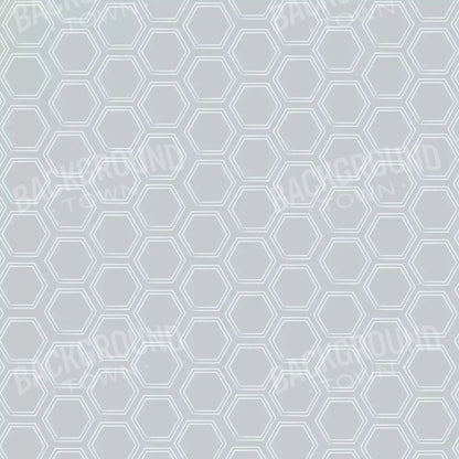 Silver Hex 10X10 Ultracloth ( 120 X Inch ) Backdrop