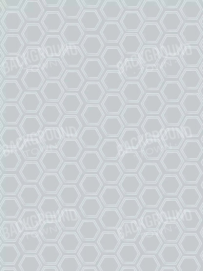 Silver Hex 5X68 Fleece ( 60 X 80 Inch ) Backdrop