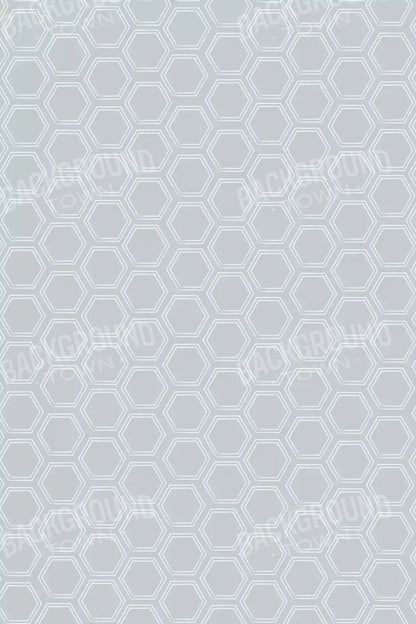 Silver Hex 5X8 Ultracloth ( 60 X 96 Inch ) Backdrop