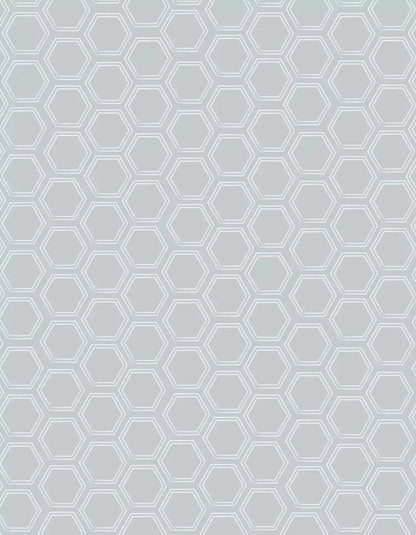 Silver Hex 6X8 Fleece ( 72 X 96 Inch ) Backdrop