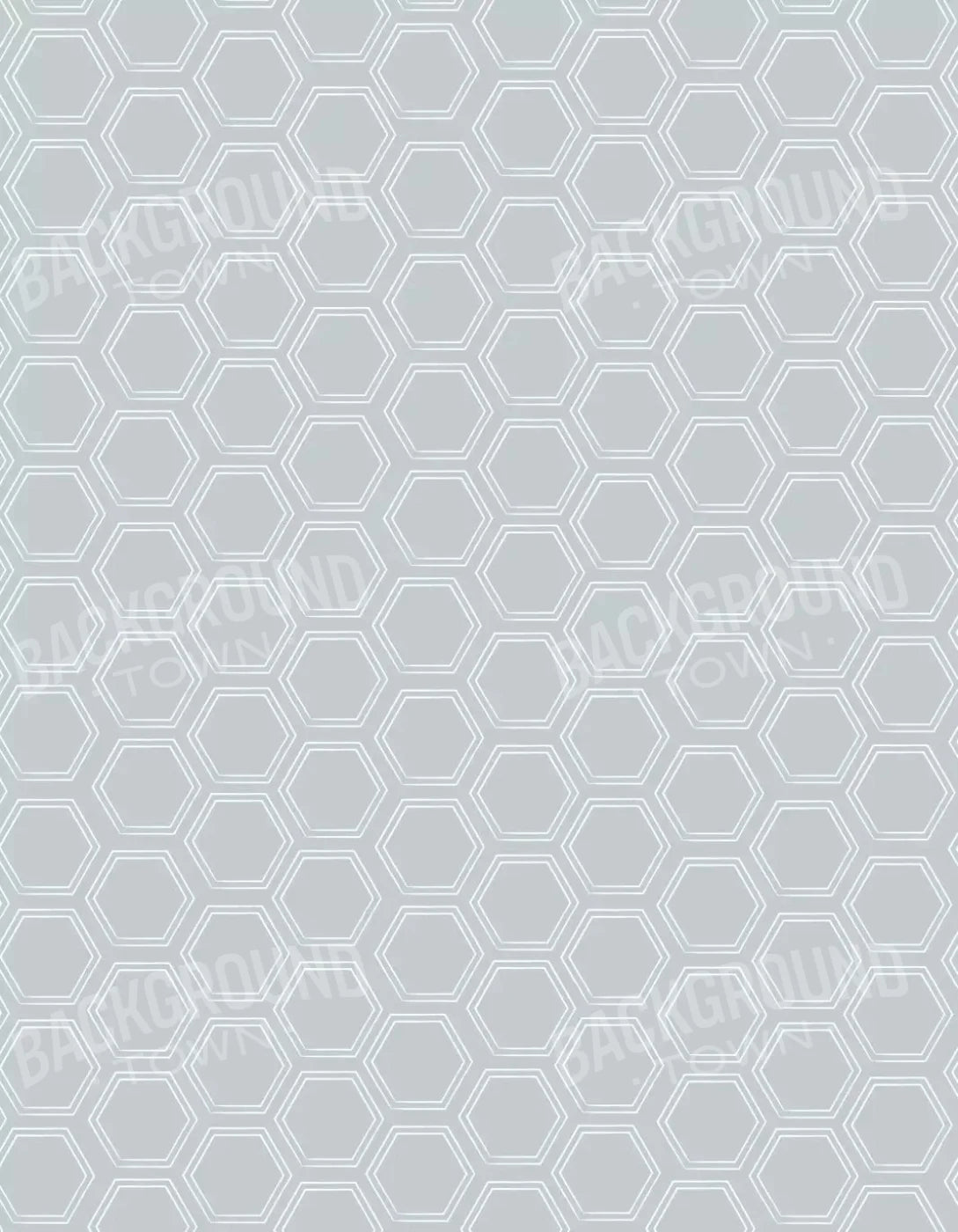 Silver Hex 6X8 Fleece ( 72 X 96 Inch ) Backdrop