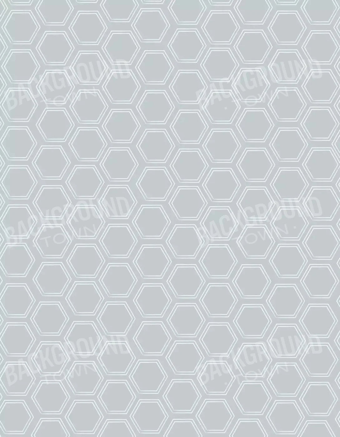 Silver Hex 6X8 Fleece ( 72 X 96 Inch ) Backdrop