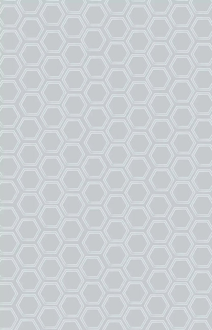 Silver Hex 8X12 Ultracloth ( 96 X 144 Inch ) Backdrop