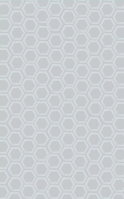 Silver Hex 9X14 Ultracloth ( 108 X 168 Inch ) Backdrop