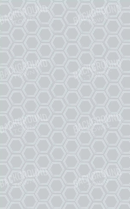 Silver Hex 9X14 Ultracloth ( 108 X 168 Inch ) Backdrop