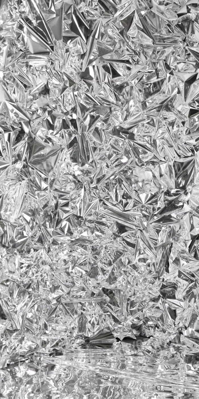 Silver Mylar 10’X20’ Ultracloth (120 X 240 Inch) Backdrop