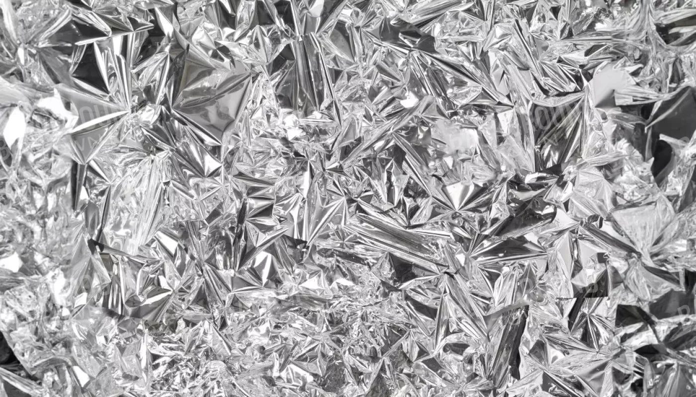 Silver Mylar 14’X8’ Ultracloth (168 X 96 Inch) Backdrop