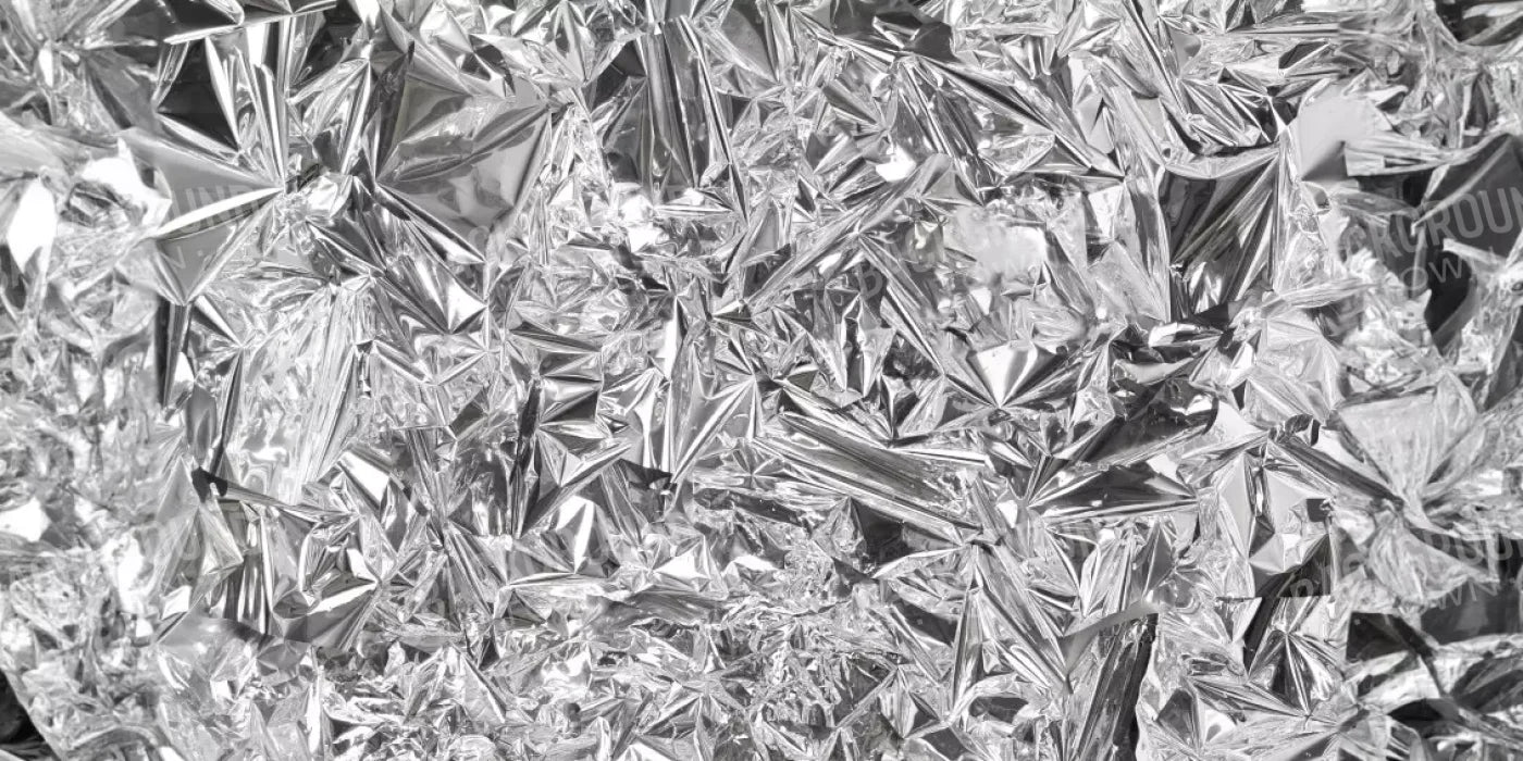 Silver Mylar 16’X8’ Ultracloth (192 X 96 Inch) Backdrop