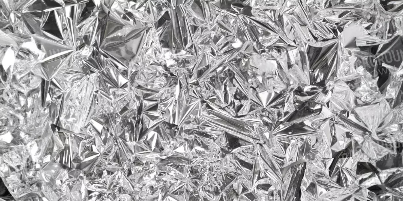 Silver Mylar 20’X10’ Ultracloth (240 X 120 Inch) Backdrop