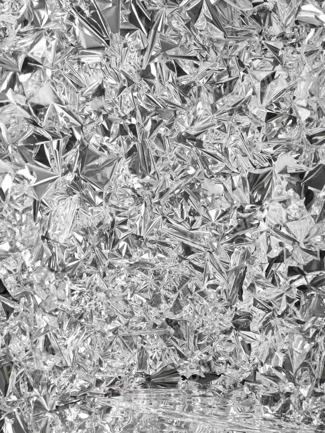 Silver Mylar 5’X6’8 Fleece (60 X 80 Inch) Backdrop