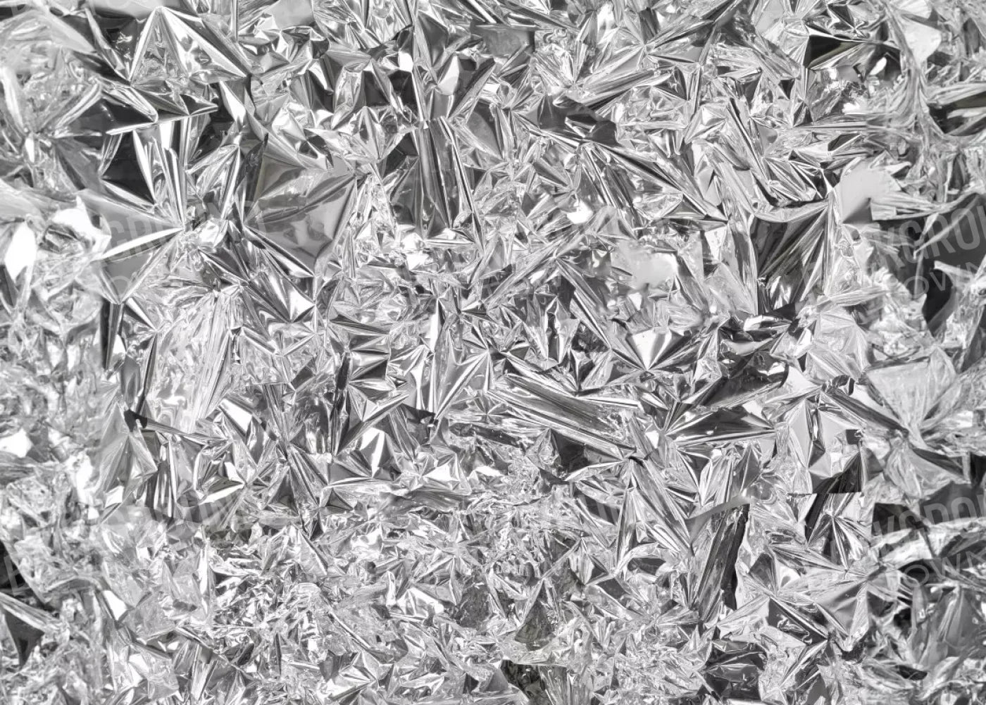 Silver Mylar 7’X5’ Ultracloth (84 X 60 Inch) Backdrop