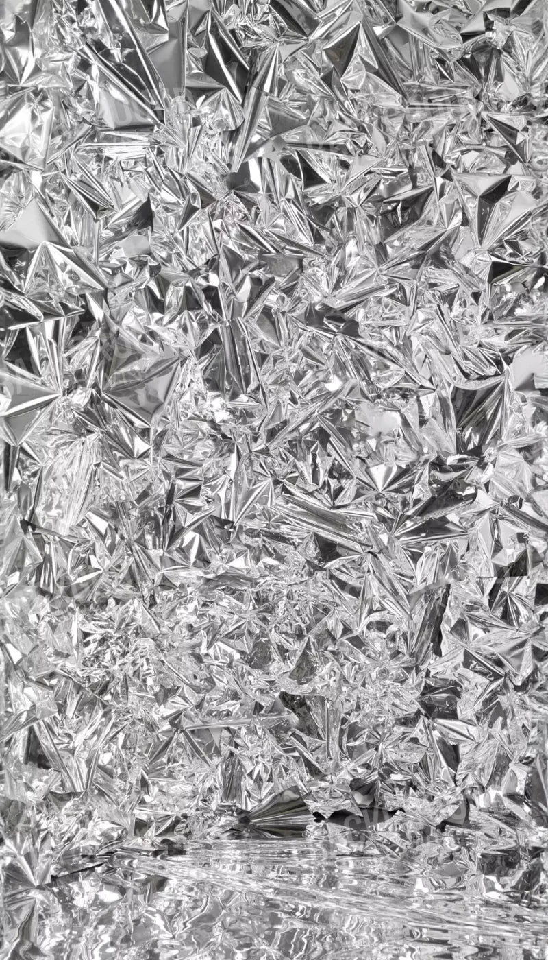 Silver Mylar 8’X14’ Ultracloth (96 X 168 Inch) Backdrop