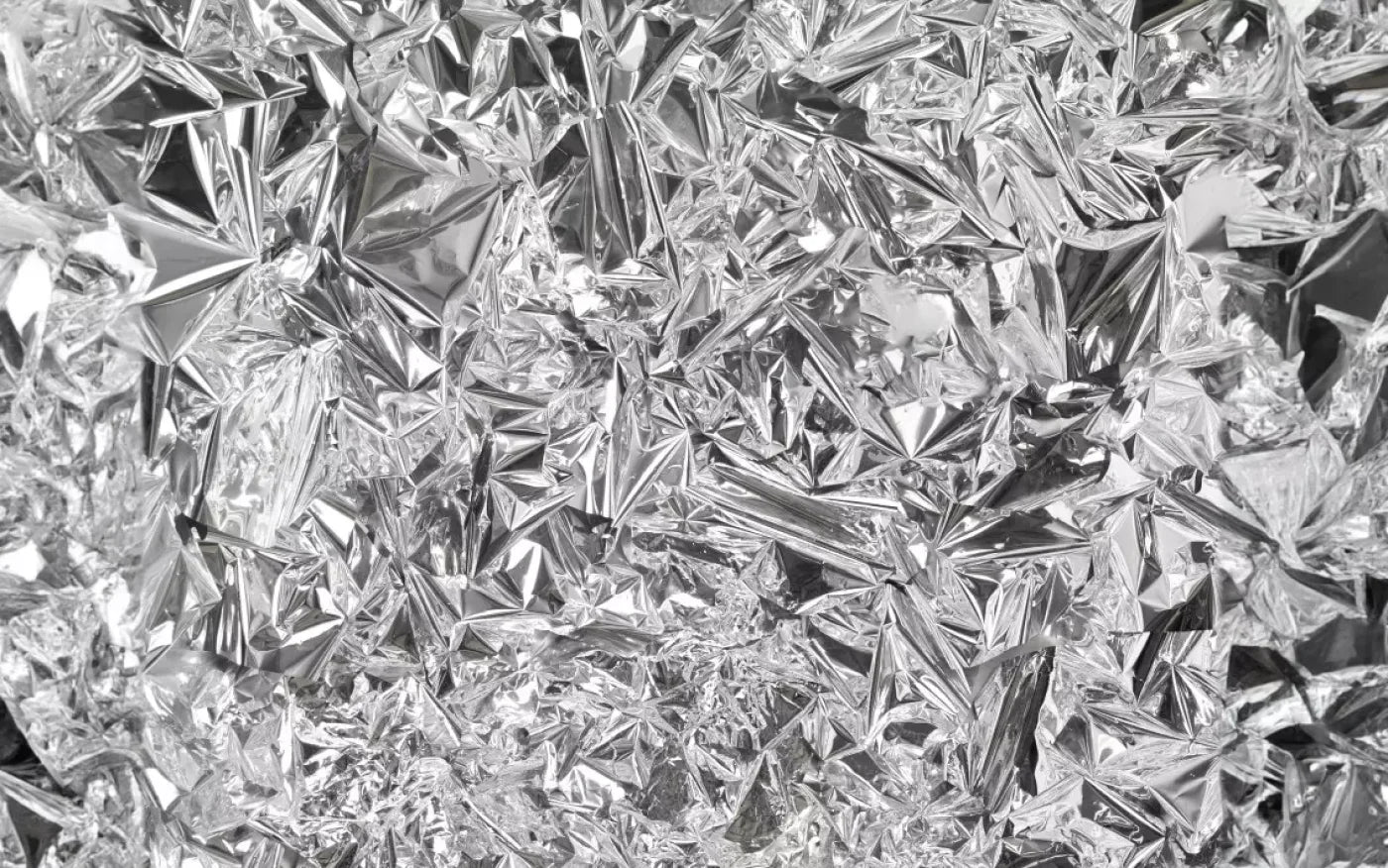 Silver Mylar 8’X5’ Ultracloth (96 X 60 Inch) Backdrop
