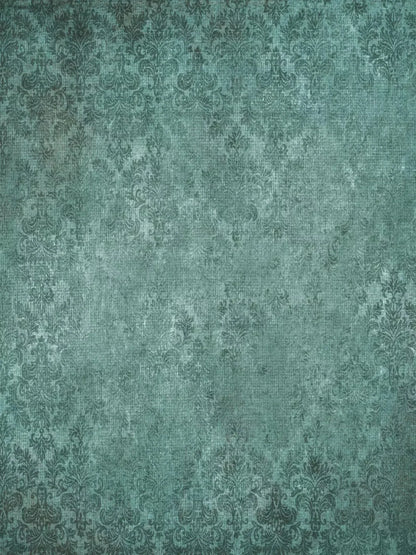 Silver Sage Damask 8X10 Fleece ( 96 X 120 Inch ) Backdrop