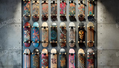 Skate Board Display 14’x8’ UltraCloth (168 x 96 inch) Backdrop