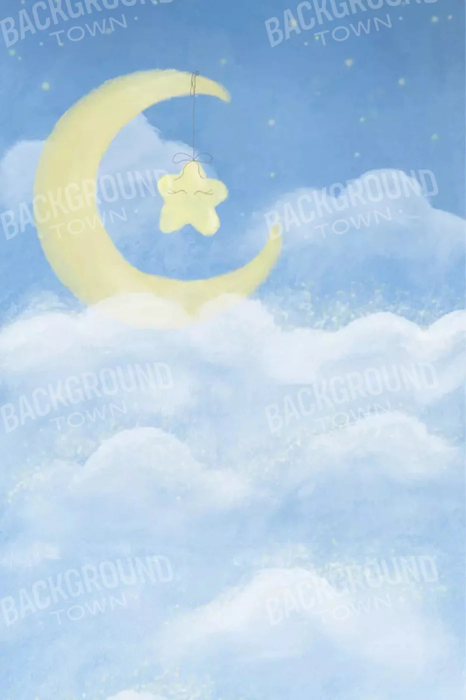 Sleep Tight Blue 5X8 Ultracloth ( 60 X 96 Inch ) Backdrop