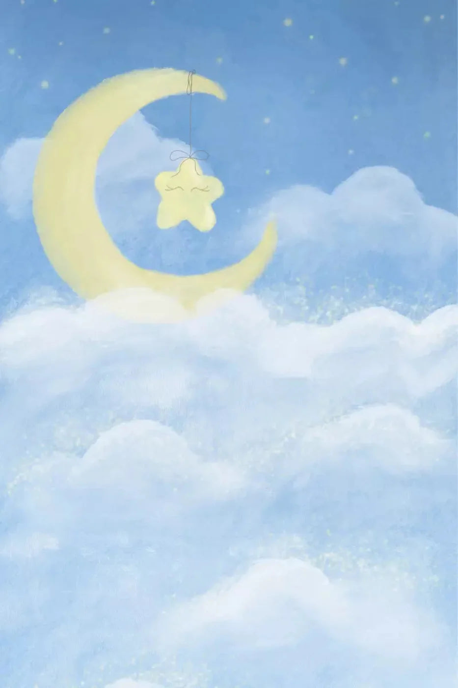 Sleep Tight Blue 5X8 Ultracloth ( 60 X 96 Inch ) Backdrop