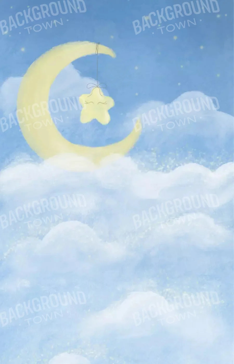 Sleep Tight Blue 8X12 Ultracloth ( 96 X 144 Inch ) Backdrop