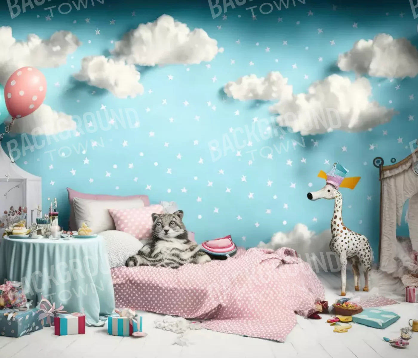 Slumber Party 12’X10’ Ultracloth (144 X 120 Inch) Backdrop