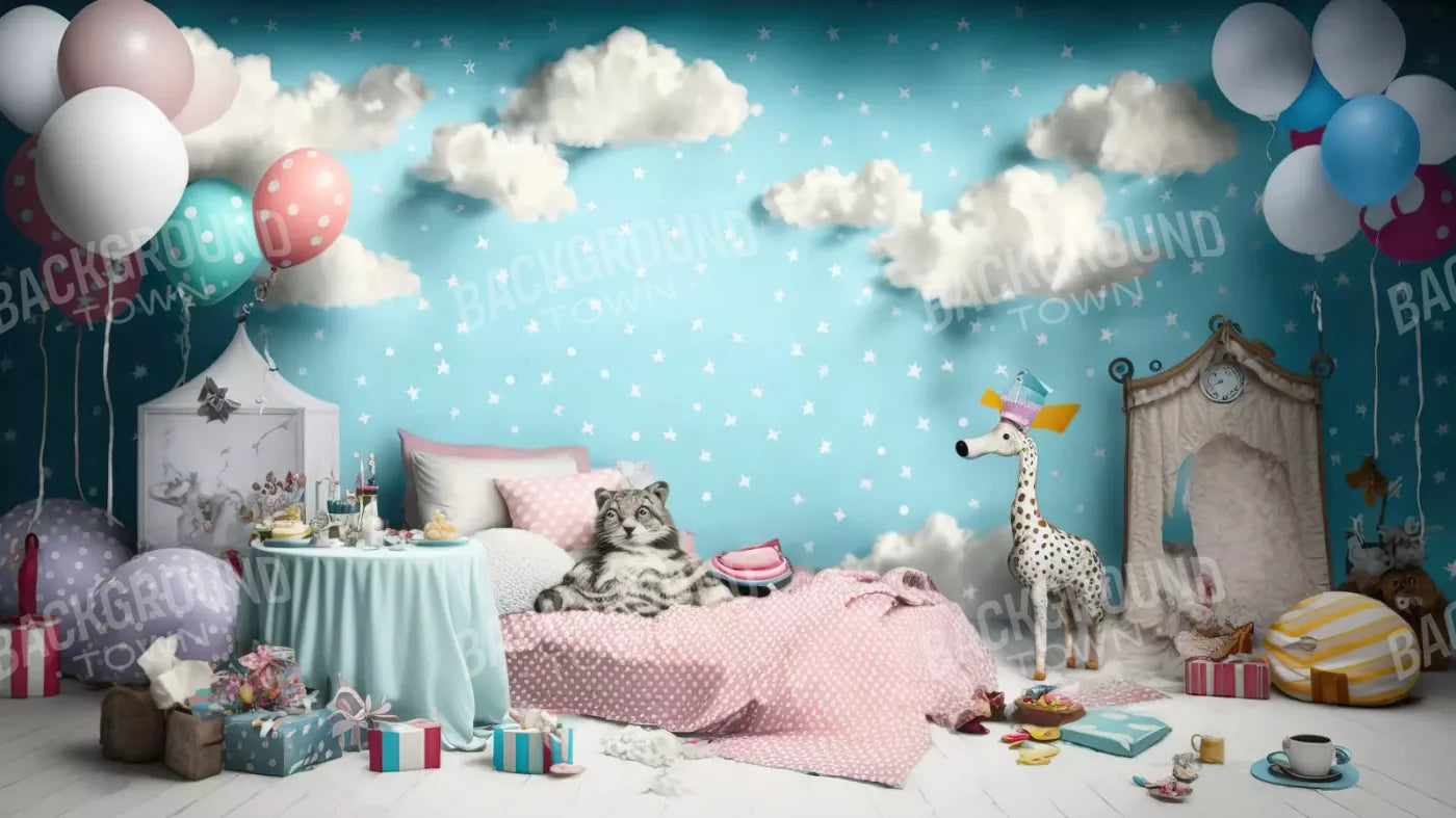 Slumber Party 14’X8’ Ultracloth (168 X 96 Inch) Backdrop